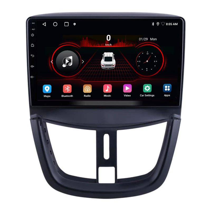 پخش کننده تصویری خودرو کاروین مدل v800 pro مناسب برای پژو 207